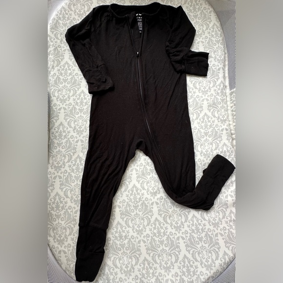 Little Sleepies Other - Little Sleepies All Black Baby Onesie Zippy